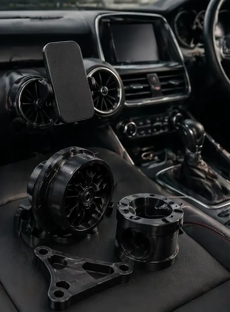 Explore our decorative car piece items, tyre caps and custom made print items!